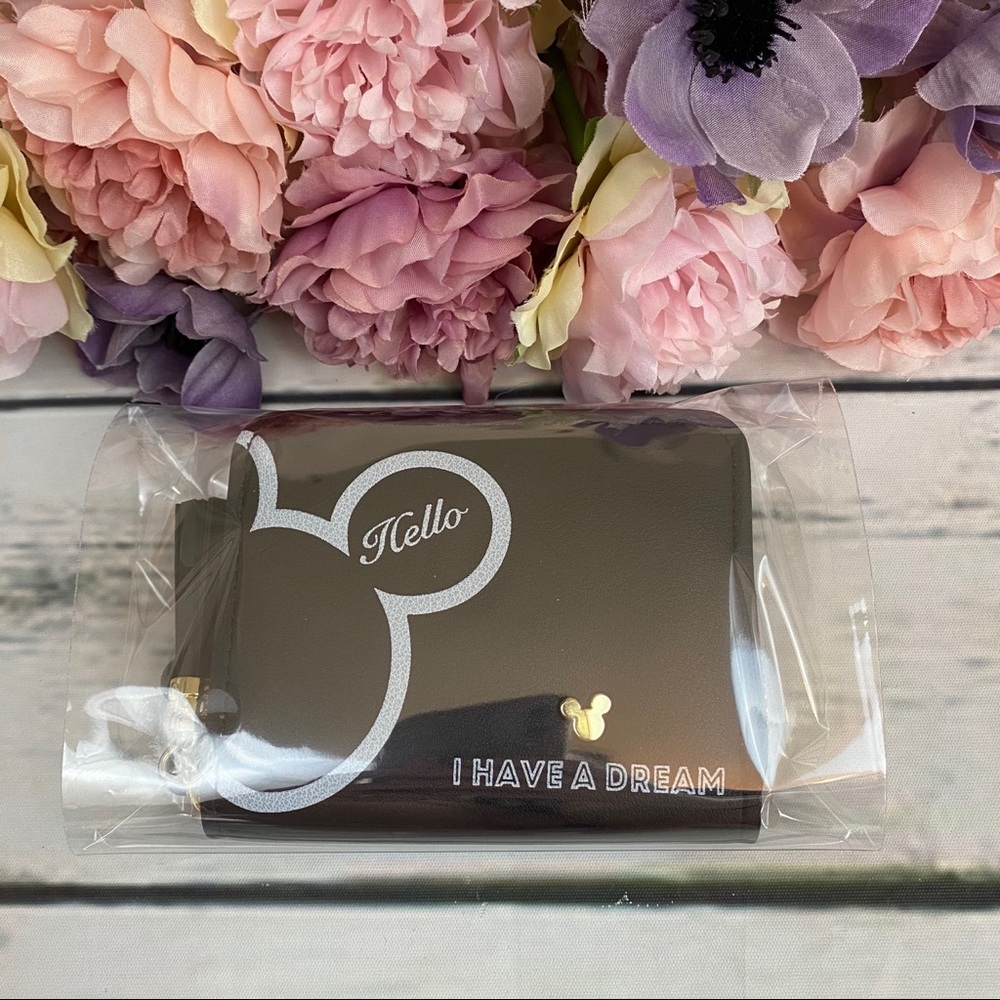 Vegan Leather Black Mickey Mouse Coin Purse Wallet - Picture 10 of 11